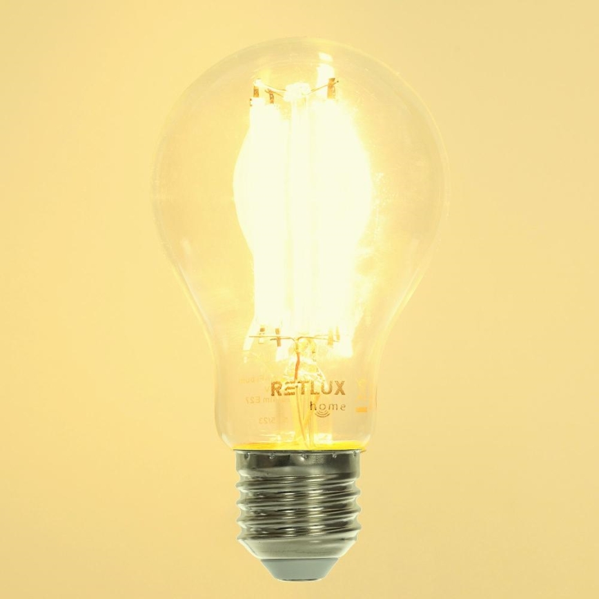 Bombilla LED regulable FILAMENT A60 E27/7W/230V 2700-6500K Wi-Fi Tuya