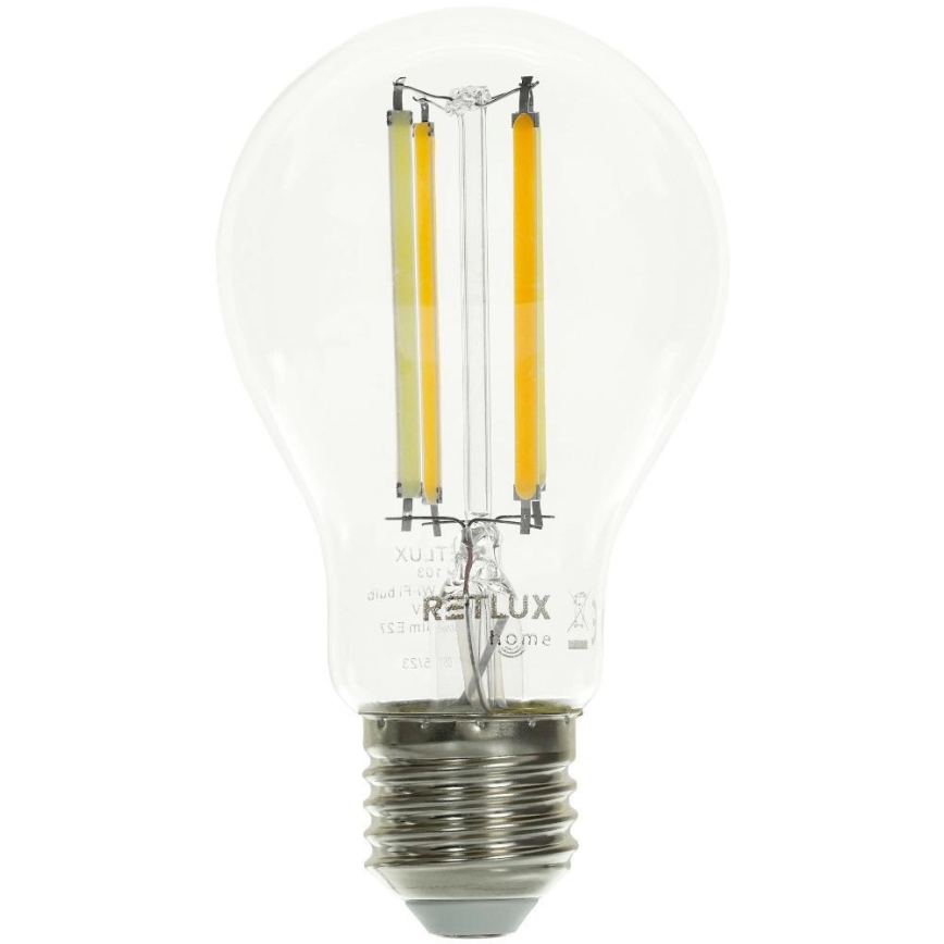 Bombilla LED regulable FILAMENT A60 E27/7W/230V 2700-6500K Wi-Fi Tuya