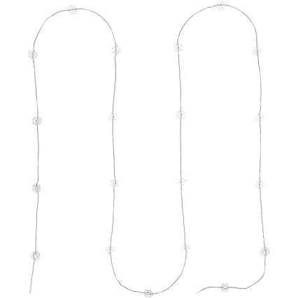 Guirnalda LED 20xLED/2xAA 2,3 m blanco frío
