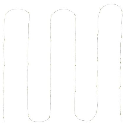 Cadena de Navidad LED 30xLED/3xAA 3,3m blanco cálido