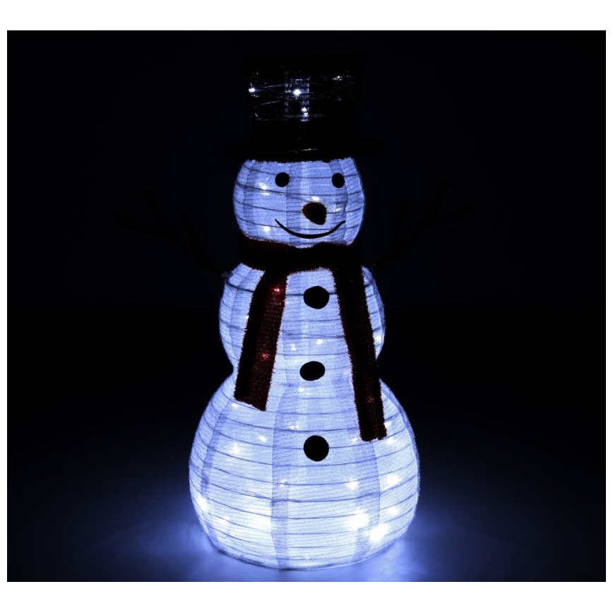 Decoración LED de Navidad LED/1,4W/230V 60 cm IP44 muñeco de nieve