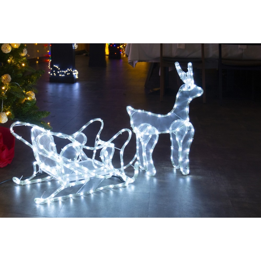 Decoración LED de Navidad para exteriores LED/12W/230V IP44 reno