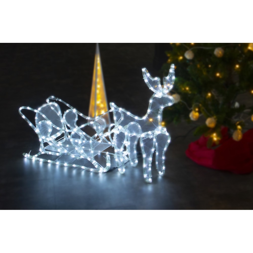 Decoración LED de Navidad para exteriores LED/12W/230V IP44 reno