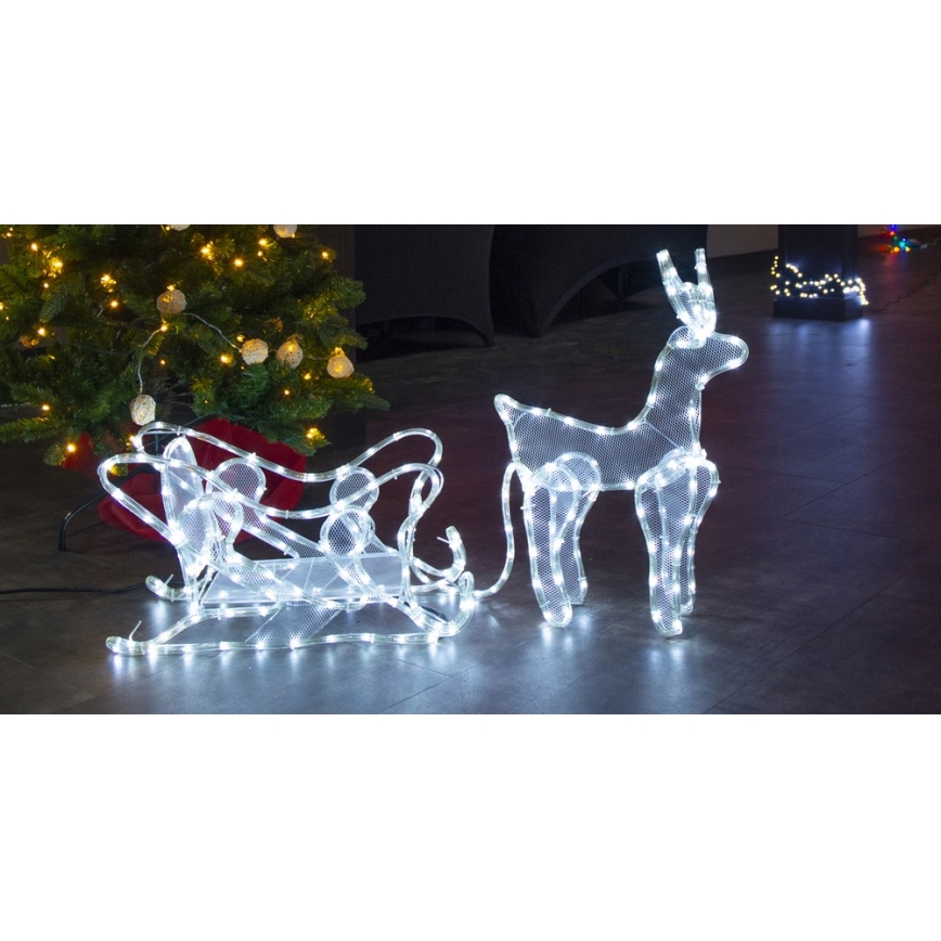 Decoración LED de Navidad para exteriores LED/12W/230V IP44 reno