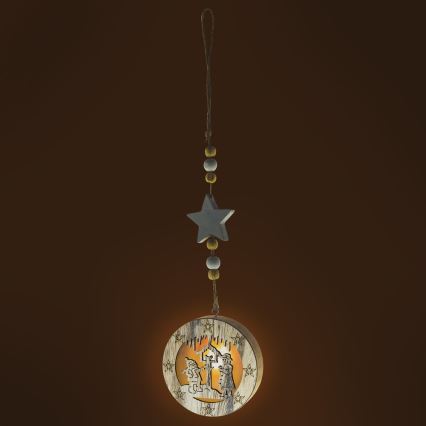 Decoración navideña LED/2xCR2032 blanco cálido