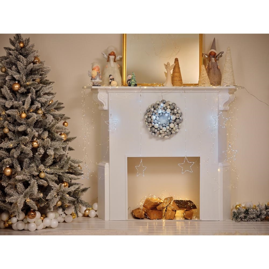 Decoración navideña LED LED/2xLR44/warm white muñeco de nieve con una bola de nieve