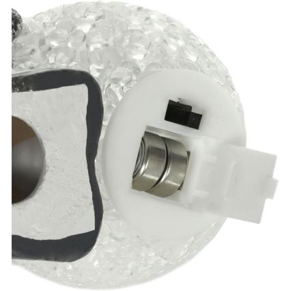 Decoración navideña LED LED/2xLR44/warm white muñeco de nieve con una bola de nieve