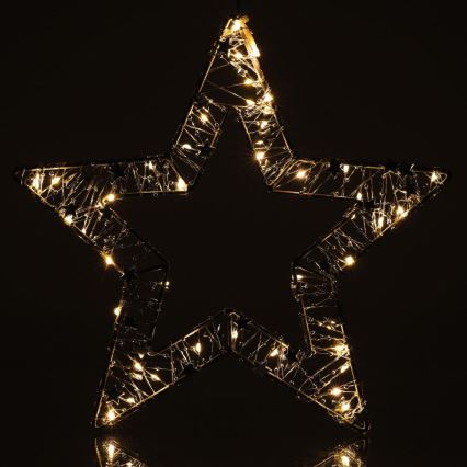 Decoración navideña LED LED/3xAA/blanco cálido estrella