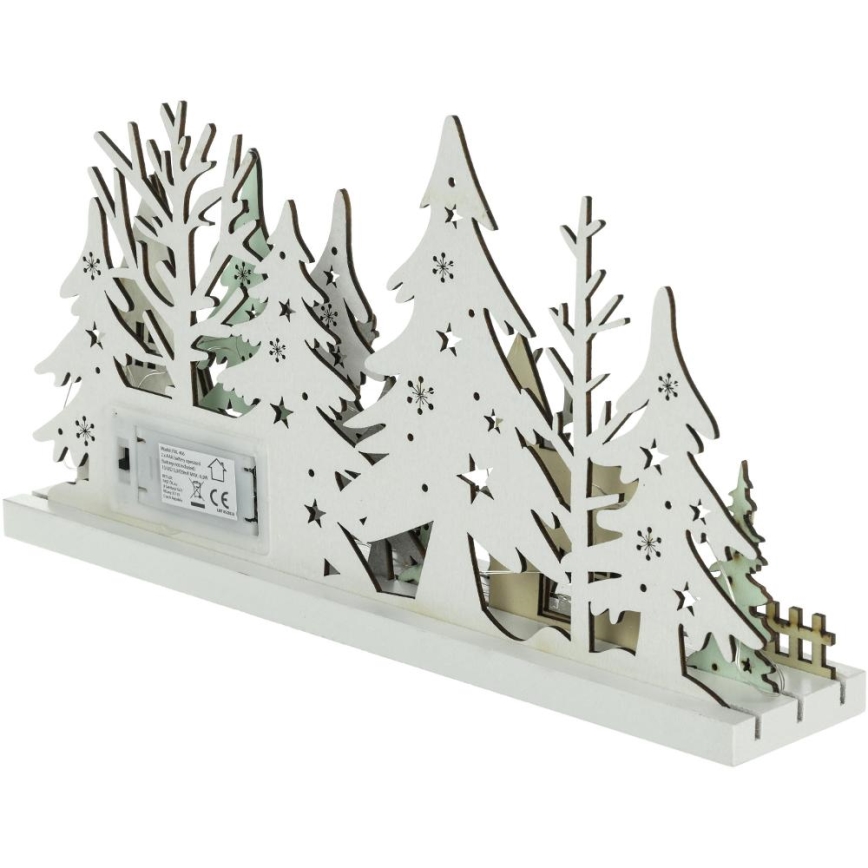 Decoración navideña LED LED/3xAAA/blanco cálido forest