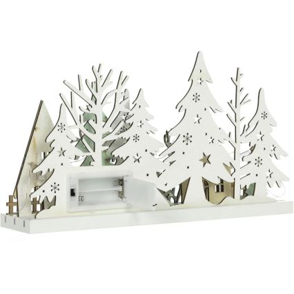 Decoración navideña LED LED/3xAAA/blanco cálido forest