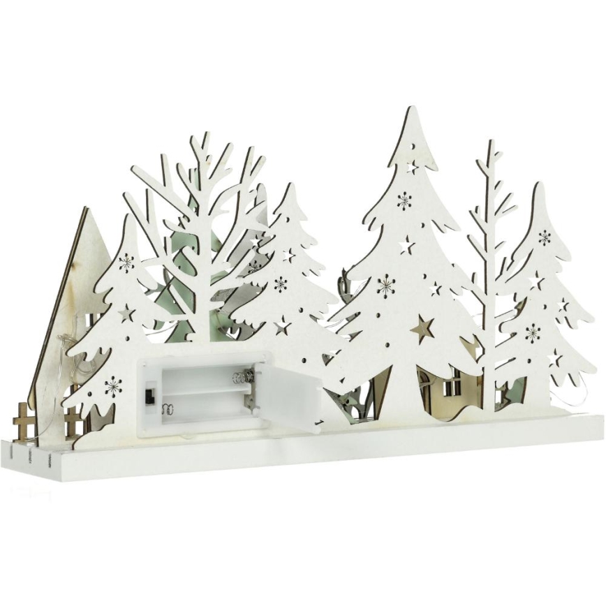 Decoración navideña LED LED/3xAAA/blanco cálido forest