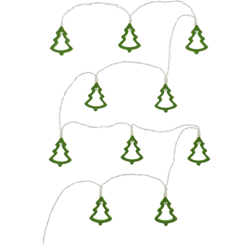 Guirnalda LED decorativa 10xLED/2xAA 1,6m blanco cálido