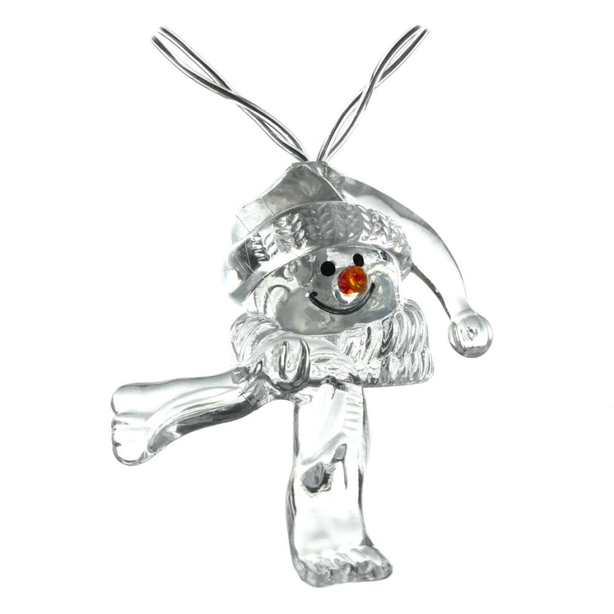 Guirnalda LED 10xLED/2xAA/blanco cálido 1,65m con muñecos de nieve
