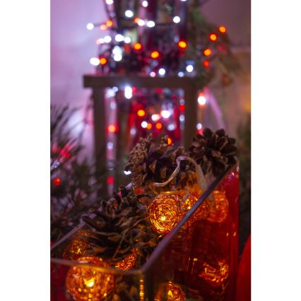 Cadena decorativa LED 10xLED/2xAA — blanco cálido