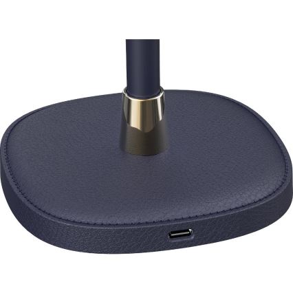 Lámpara de mesa LED recargable y regulable LED/3W/1800 mAh azul oscuro
