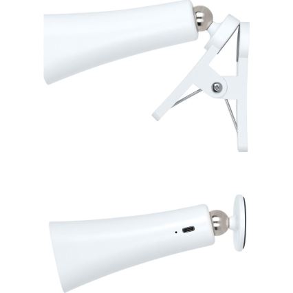 Retlux - Lámpara recargable LED regulable 3 en 1 LED/3W/5V 1200 mAh blanca