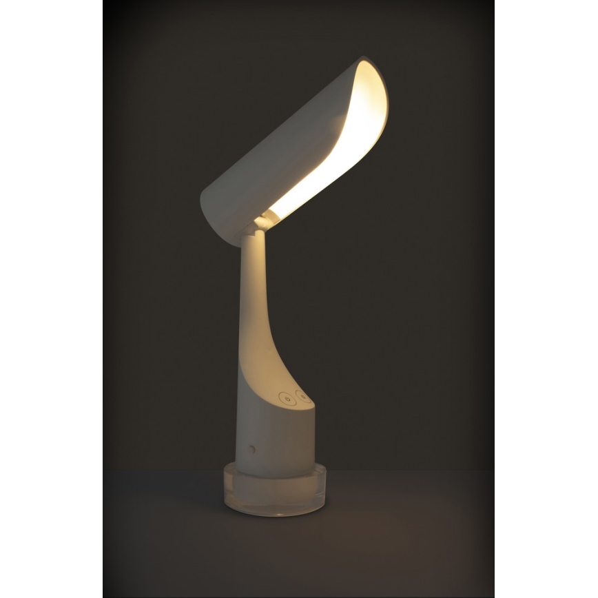 Lámpara de mesa recargable LED RGBW regulable LED/5W/5V 2000 mAh 3000/6000K blanca
