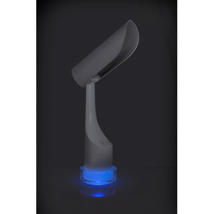 LED RGBW Lámpara de mesa recargable regulable LED/5W/5V 2000 mAh 3000/6000K blanco