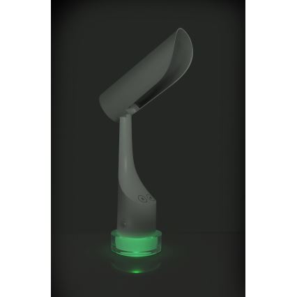 LED RGBW Lámpara de mesa recargable regulable LED/5W/5V 2000 mAh 3000/6000K blanco