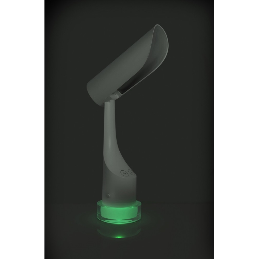 LED RGBW Lámpara de mesa recargable regulable LED/5W/5V 2000 mAh 3000/6000K blanco