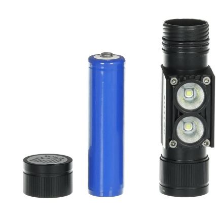 Linterna frontal LED recargable de aluminio LED/2600 mAh IP66
