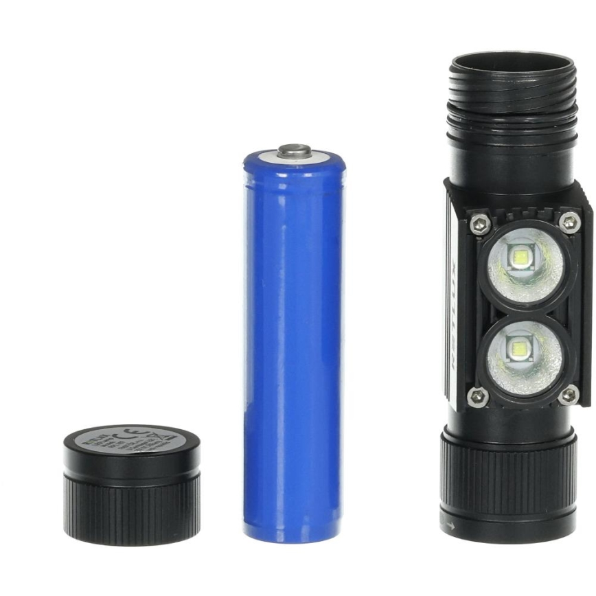 Linterna frontal LED recargable de aluminio LED/2600 mAh IP66
