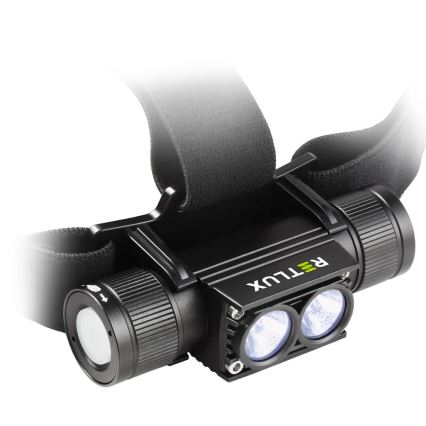 Linterna frontal LED recargable de aluminio LED/2600 mAh IP66