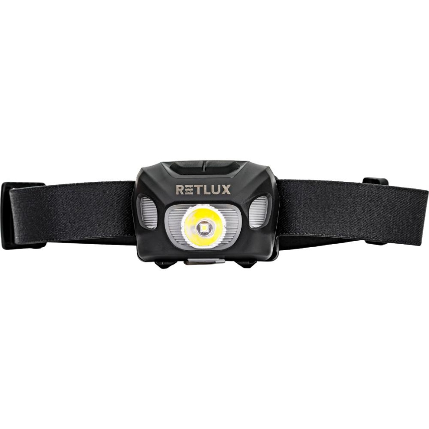 LED Linterna frontal recargable LED/3W/1200 mAh IP44 negra