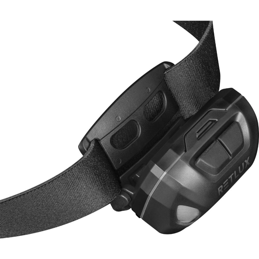 LED Linterna frontal recargable LED/3W/1200 mAh IP44 negra