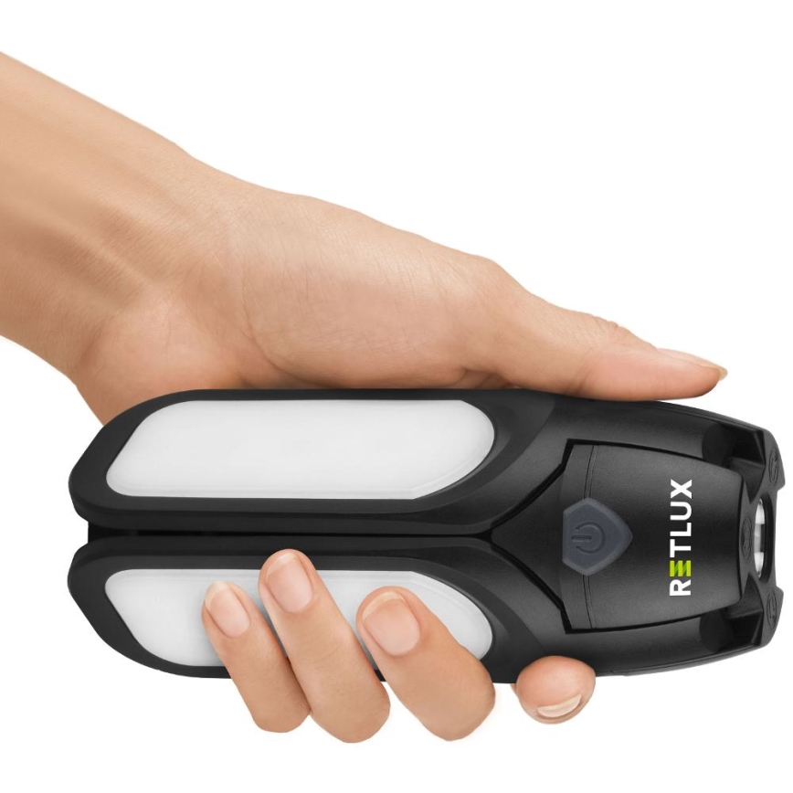 Linterna LED recargable para camping con panel solar 3W/1600 mAh IPX4