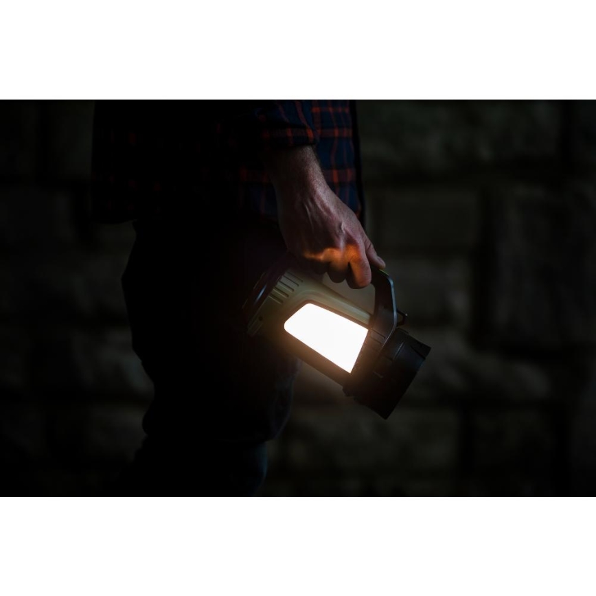 Retlux - Linterna recargable LED regulable para exteriores con un power bank LED/21W/4400 mAh IP44