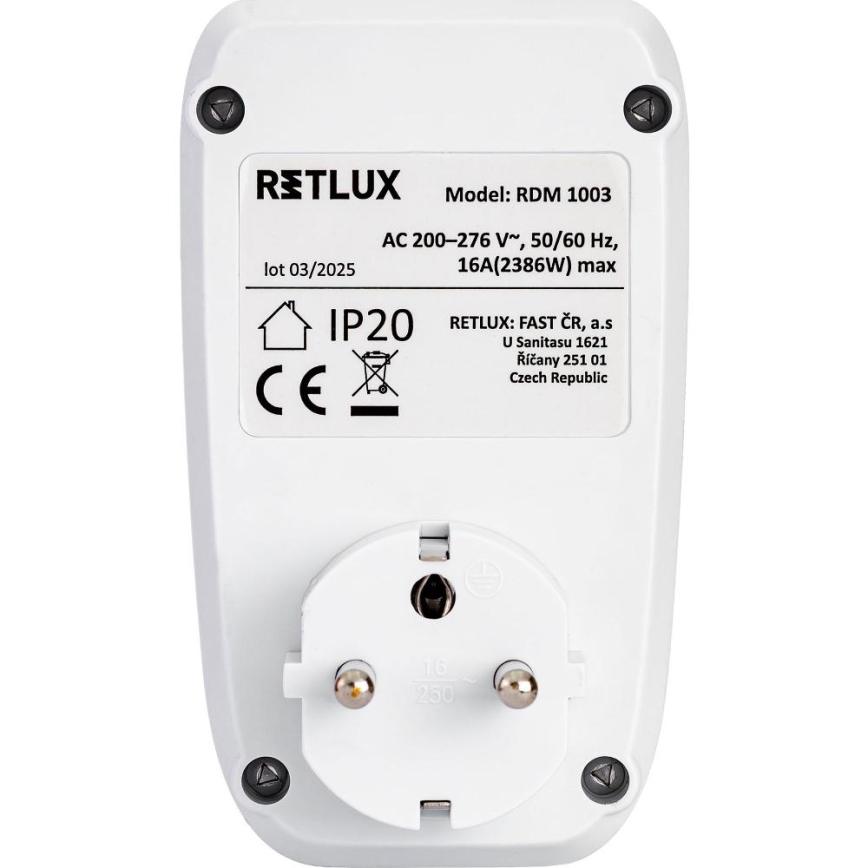 Medidor de consumo eléctrico 3680W/230V