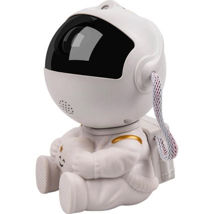 Proyector infantil LED 230V astronauta 12,5 cm + mando a distancia