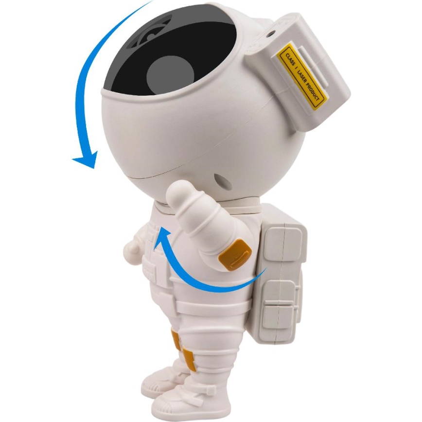 Retlux - Proyector infantil LED 230 V astronauta, 23,3 cm + mando a distancia