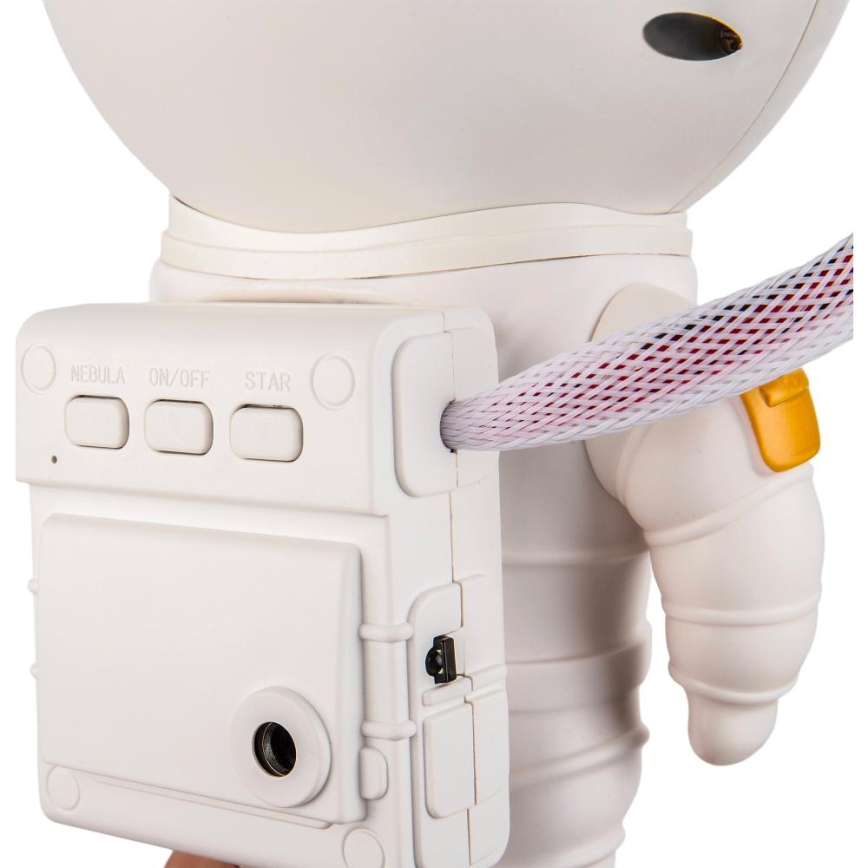Retlux - Proyector infantil LED 230 V astronauta, 23,3 cm + mando a distancia