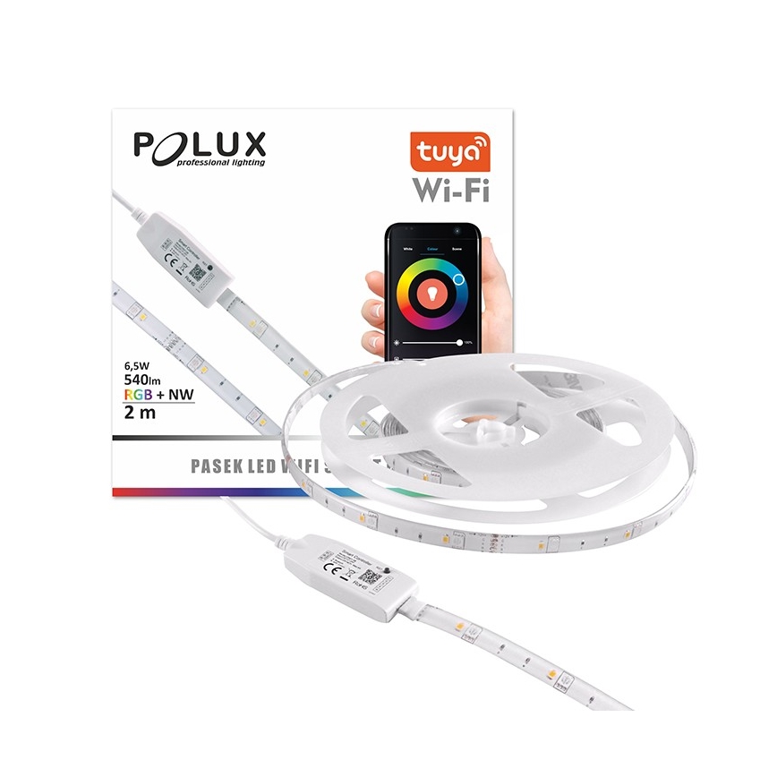 RGB LED Cinta regulable exterior Wi-fi LED/6,5W/IP65 2 m Tuya