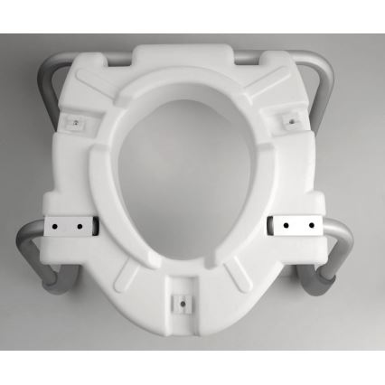 Ridder - Asiento elevador para inodoro con asas, blanco