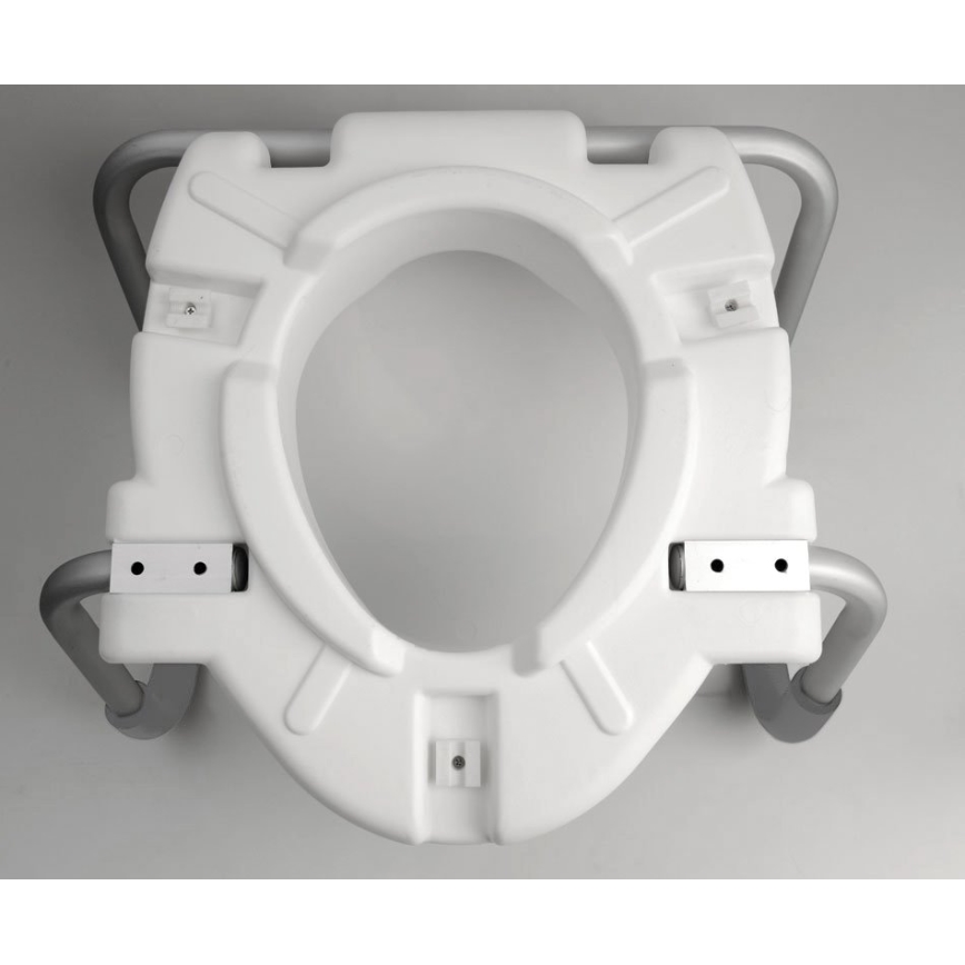 Ridder - Asiento elevador para inodoro con asas, blanco