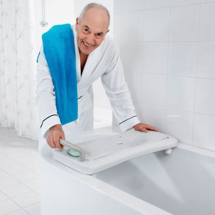 Ridder - Asiento para bañera con asa 31x70 cm blanco