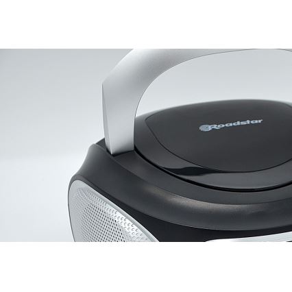 Roadstar CDR-365U/SL - Radio con FM/PLL y USB 32W/230V/4xLR14 negro/plateado