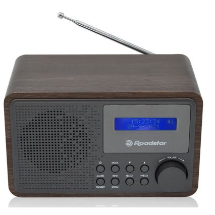 Roadstar HRA-700D+/WD - Radio con DAB+, FM y despertador 16W/230V/4xAA