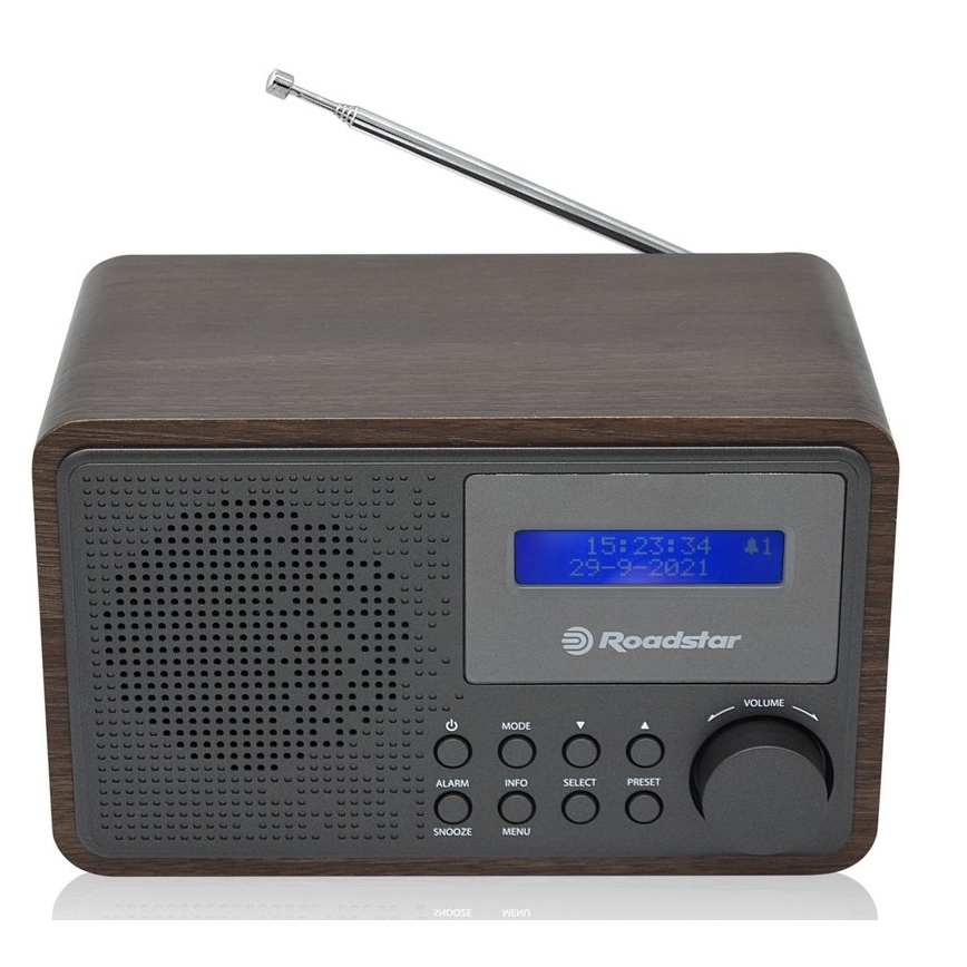Roadstar HRA-700D+/WD - Radio con DAB+, FM y despertador 16W/230V/4xAA