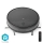 Robot aspirador inteligente con fregona 28W/2500 mAh Wi-Fi negro + control remoto