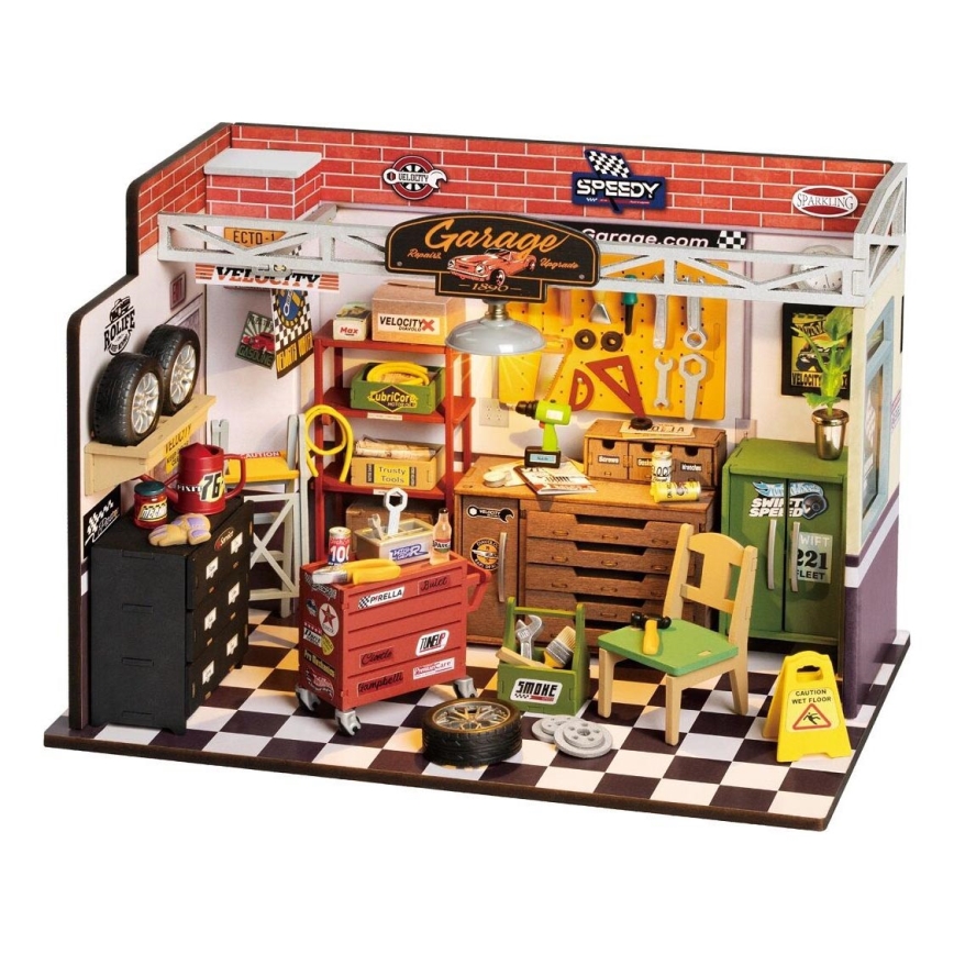 RoboTime - Casa en miniatura Garaje 2xAAA