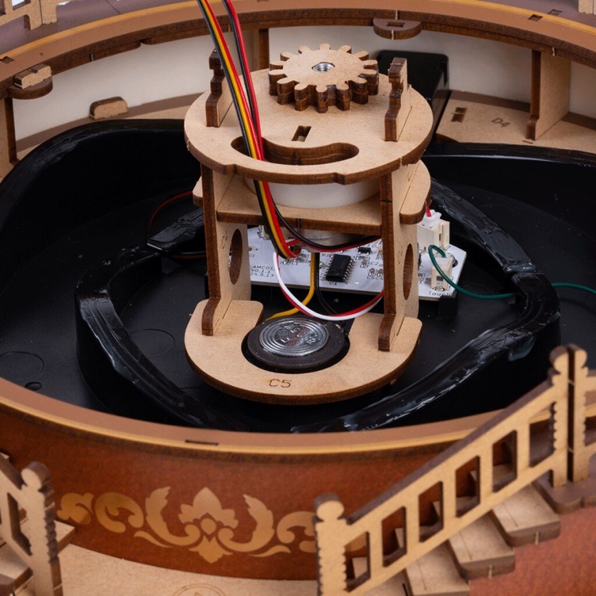 RoboTime - Puzzle 3D caja de música Carrusel clásico 5V
