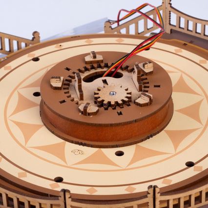 RoboTime - Puzzle 3D caja de música Carrusel clásico 5V
