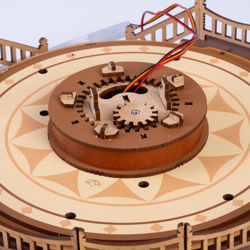 RoboTime - Puzzle 3D caja de música Carrusel clásico 5V