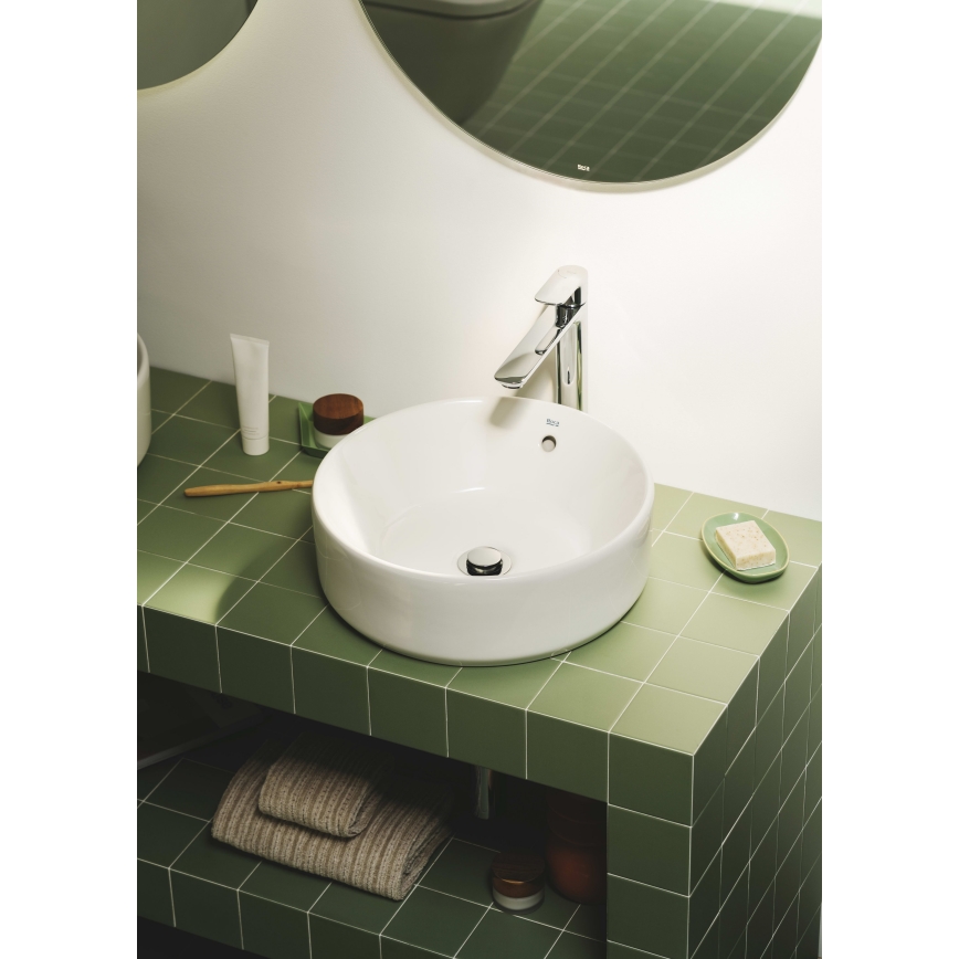 Roca A3270MJ000 - Lavabo sobre encimera GAP diá. 39 cm cerámica/blanco