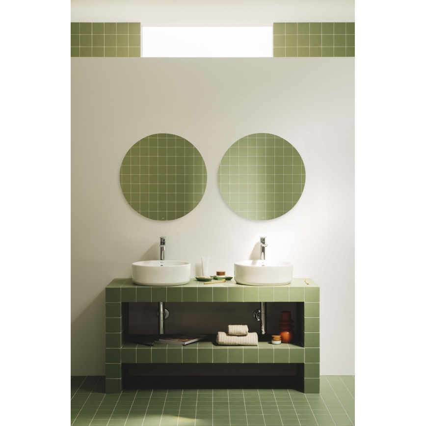 Roca A3270MJ000 - Lavabo sobre encimera GAP diá. 39 cm cerámica/blanco