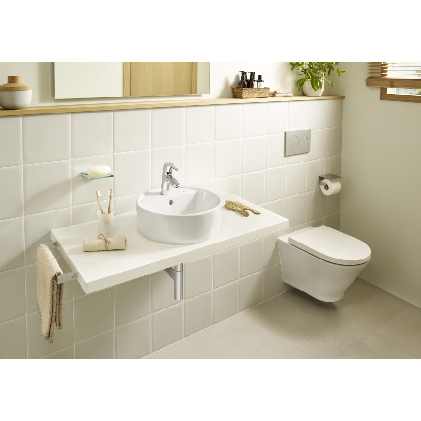 Roca A3270MJ000 - Lavabo sobre encimera GAP diá. 39 cm cerámica/blanco